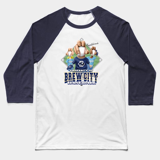 Knucklehead for Brew City Baseball Baseball T-Shirt by MudgeSportswear